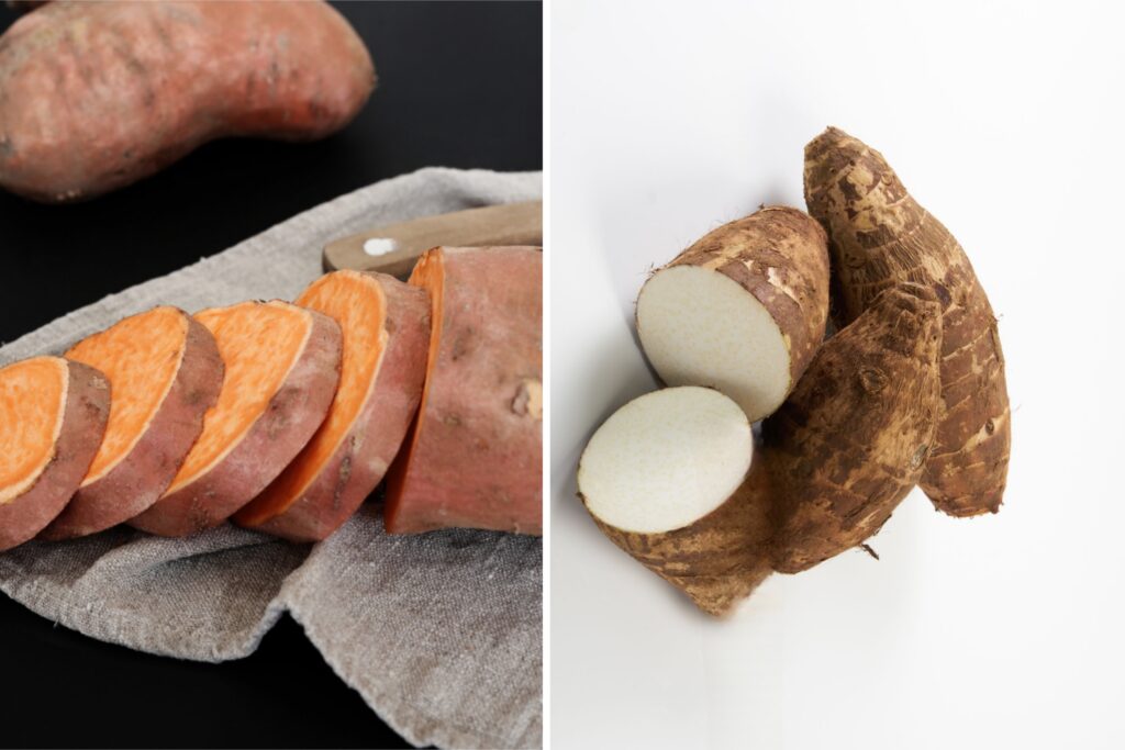 White sweet potato, sweet potato