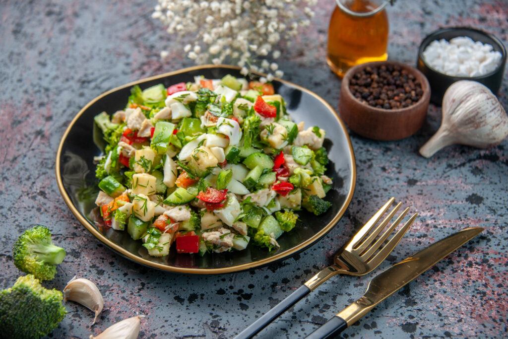 Broccoli Cauliflower Salad