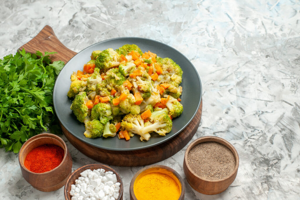 Broccoli Cauliflower Salad